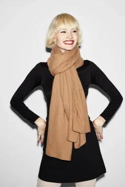 Camel Cashmere Travel Wrap