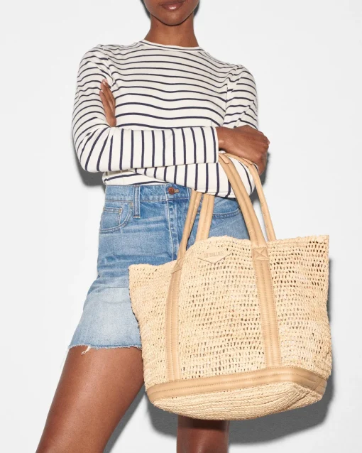 Medium Raffia Tote