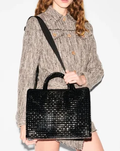 Medium Woven Box Tote