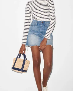 Mini Raffia Tote