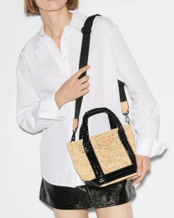 Mini Raffia Tote