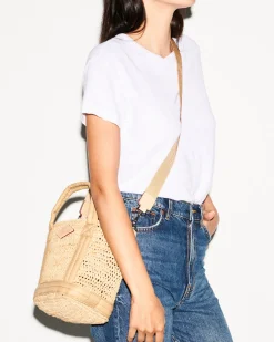 Mini Raffia Tote