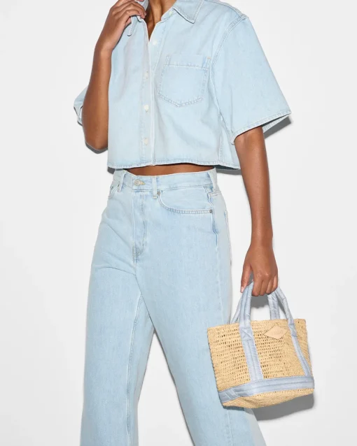 Mini Raffia Tote