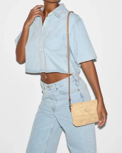 Raffia Convertible Crossbody